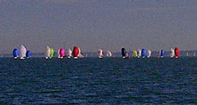 J/80s racing off Hamble on Solent