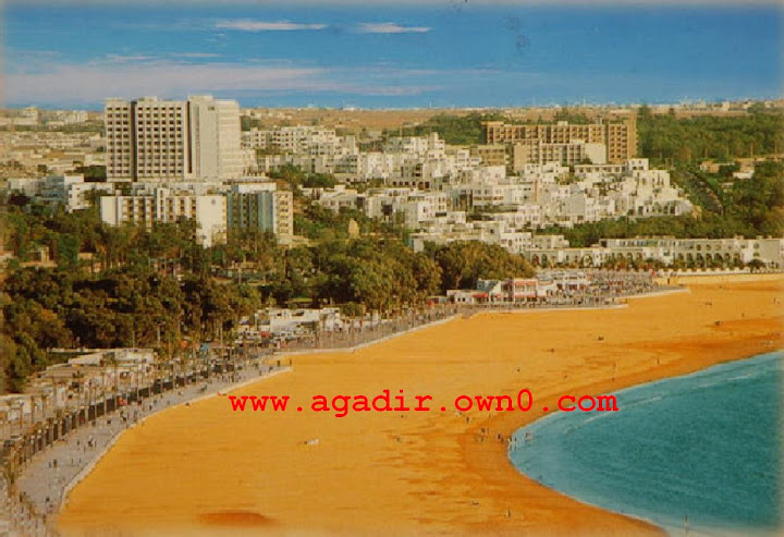 شاطئ اكادير قبل وبعد الزلزال سنة 1960 6339_001