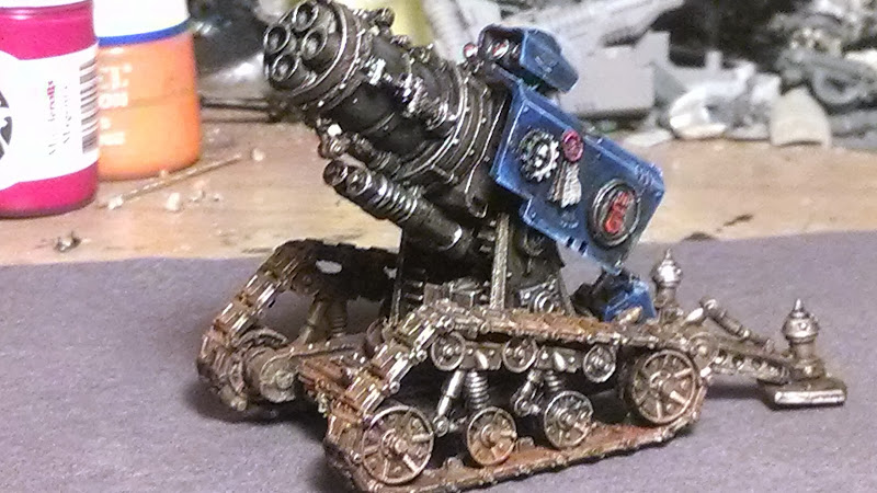 ESE's Crimson Fist Restoration Project 11/16: Techmarine gunner WIP IMG_20131113_192028220