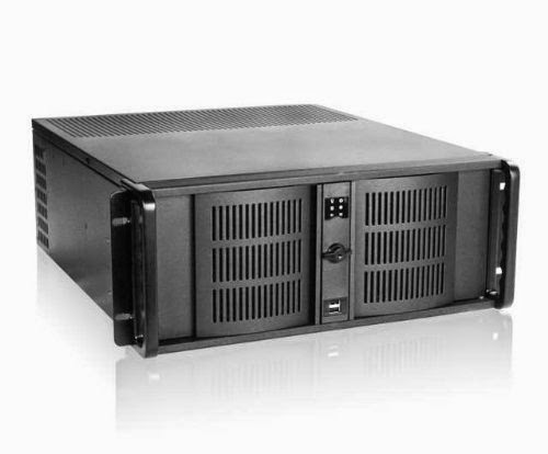  iStarUSA D-400 4U 7 Bays 2 Fans Compact Stylish Rackmount Chassis - Black (Power Supply Not Included)