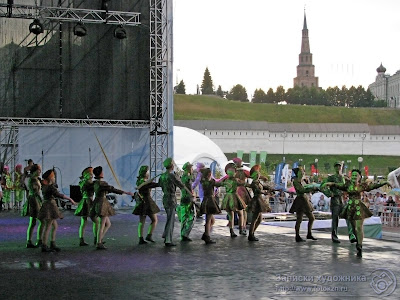 Сцена в Культурном парке Универсиады в Казани