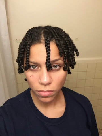 Nattheceo Braid Out On Short Natural Hair