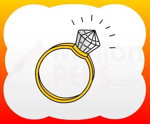 How to draw Diamond Ring for kids
