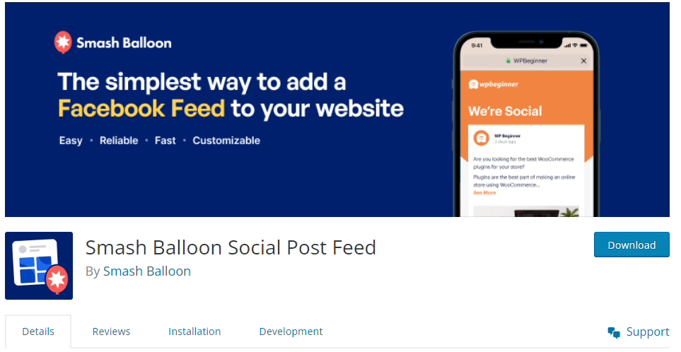 Smash Balloon Social Post Feed