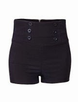 <br />RubyK Womens High Waisted Sailor Shorts with Stretch