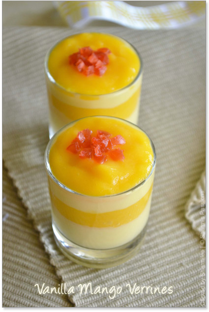 Mango & Vanilla Custard Verrines Recipe Mango & Vanilla Custard Verrines Recipe
