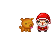 GIF coreano estilo navideño - Santa Claus