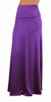 <br />Free to Live Women's Foldover High Waisted Flowy Maxi Skirt Made in USA