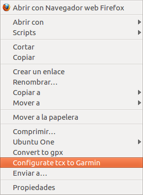 Sube tus archivos TCX a Garmin desde Nautilus en Ubuntu - Atareao