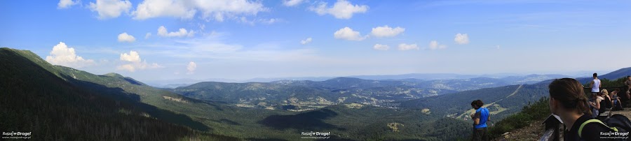 Panorama w drodze na szczyt Babiej Góry
