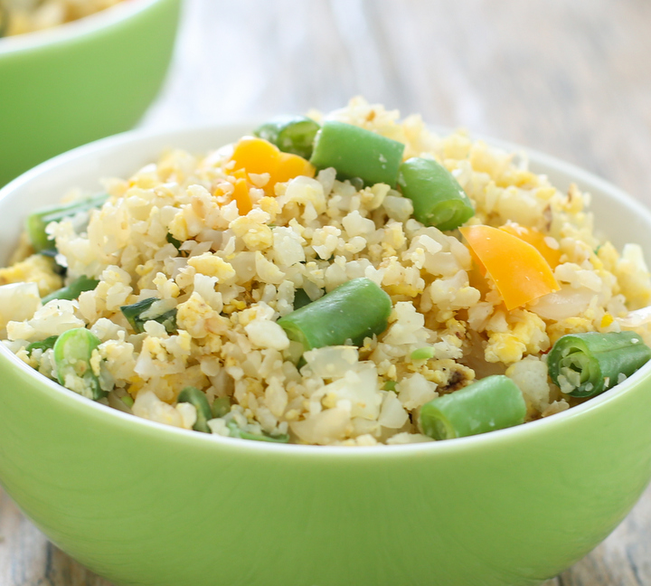 close-up photo of Cauliflower Fried Rice