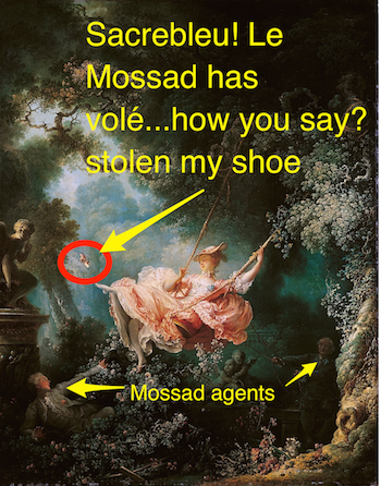 Mossad stole my shoe; you can't make this stuff up | Jim Wald | The Blogs