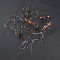 "Isopenicillin N Synthase 2WO7" (Copper sculpture commissioned by the Class of 2011, University of Kansas School of Medicine - Wichita)