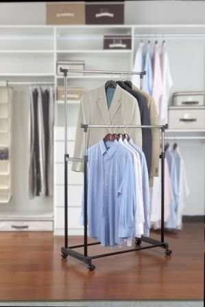 Kennedy Home Collections Adjustable Garment Rack - 2 Tier