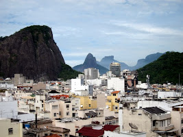 City and hills in Rio de Janeiro Brazil