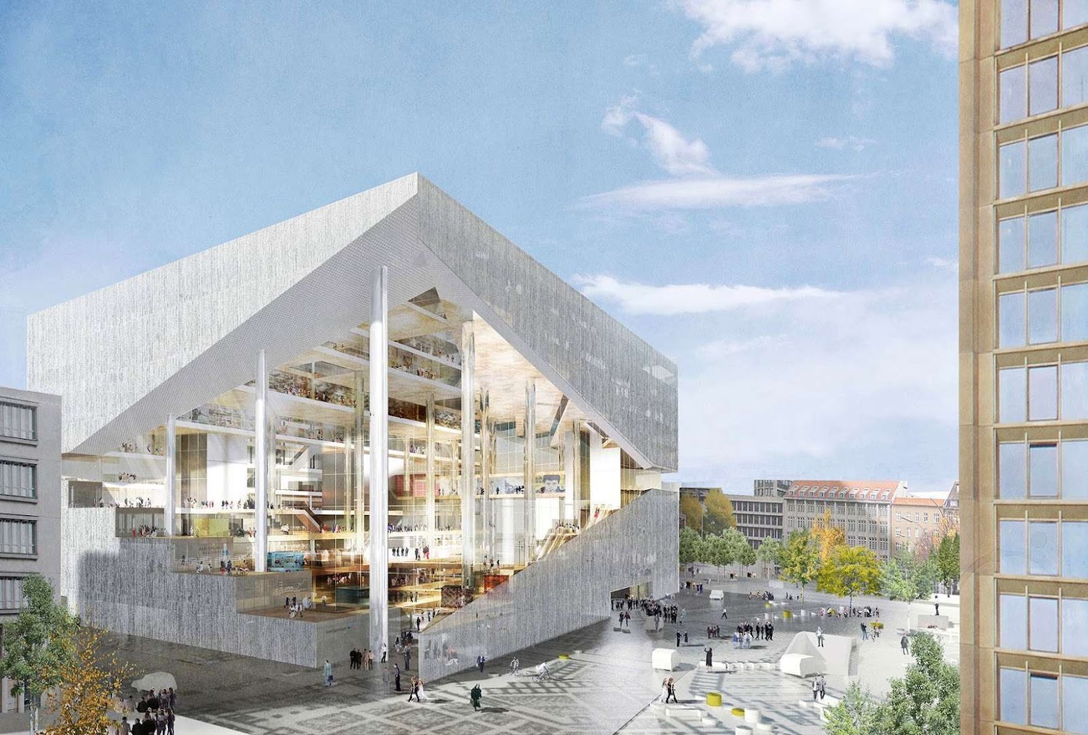 Berlino, Germania: [OMA WINS AXEL SPRINGER'S NEW MEDIA CENTRE COMPETITION]