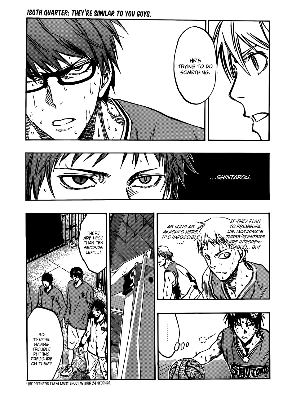 Kuroko no Basket Manga Chapter 180 - Image 03