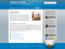 Business blog blue grey