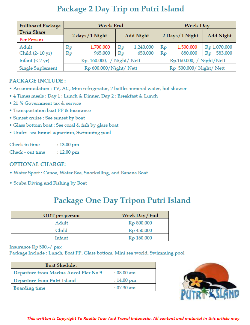 pulau tidung paket murah 2014