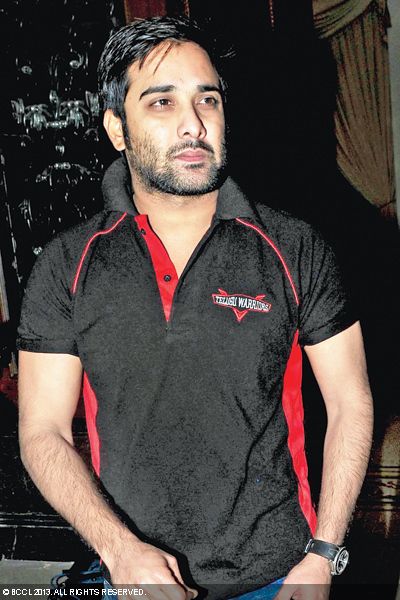 Tarun at CCL season 3 Telugu Warriors team announcement event, held in the city recently.