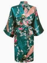 <br />Swhiteme Women's Kimono Robe, Short, with Pockets