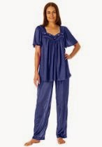 <br />Only Necessities Women's Plus Size Silky Soft Tricot 2-Pc Pjs ®