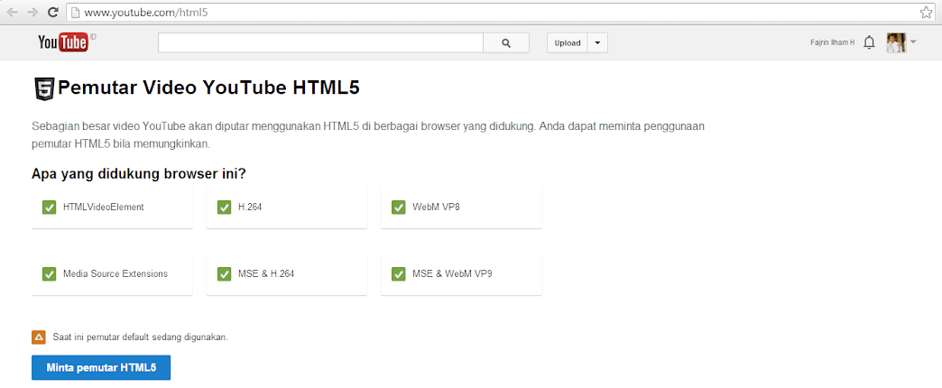 YouTube HTML Based Player