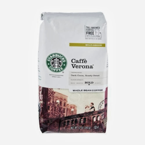 Coffee Starbucks Coffee Caffe Verona Multi-Region Bold Whole Bean Coffee, 12 OZ (Pack of 6) Save