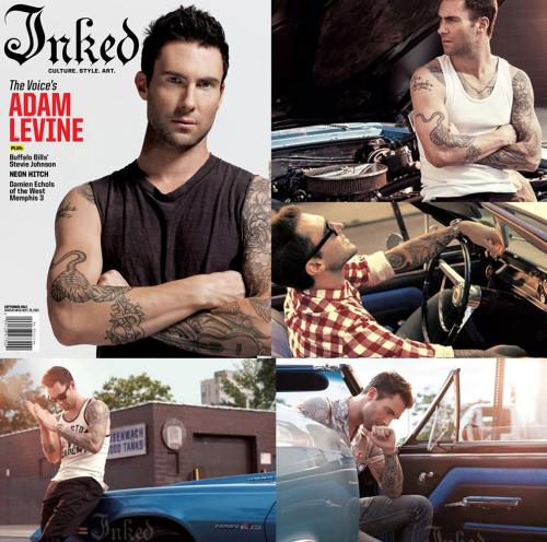 Adam Levine got Inked.  He talked about his acting debut coming up this fall for 'American Horror Story.'  