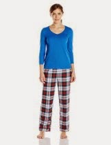 <br />Nautica Sleepwear Women's Two-Piece Flannel Pajama Set