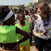 Spain's queen visits displaced people in Colombia