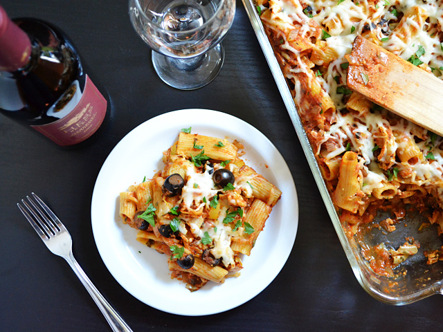artichoke pasta bake