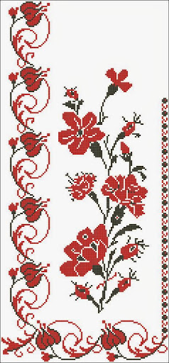 Tablecloths Flower 1 Counted Cross Stitch Patterns And Charts