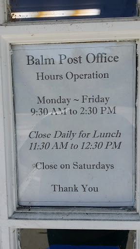 Post Office «US Post Office», reviews and photos, 15036 Balm Rd, Balm, FL 33503, USA