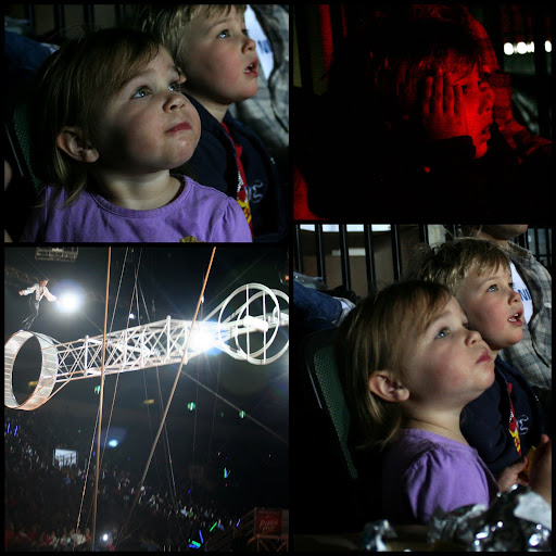 The double circle spinning thingy and reactions. A favorite act.