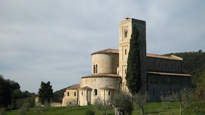 Sant'Antimo abbey in Montalcino Tuscany
