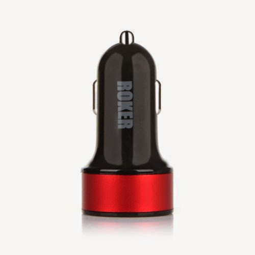  Roker Dual USB Ports 3.1A Portable Mini Car Charger Made for iPhone 5 5S 5C 4S,iPad 4 3 2,iPad mini,iPad air (Lightning Cable/Adapter Not Included)Safe and Fast Battery Power Supply,Best On The Go Travel Charger for Apple Device,Also Compatible With Samsung Galaxy S3 S4/Note 2 3 and Other Android Device