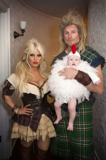 Jessica Simpson with Eric Johnson and baby Maxwell