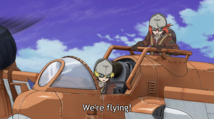 Subdued Fangirling: The Pilot's Love Song First Impressions--Anime Flying  School