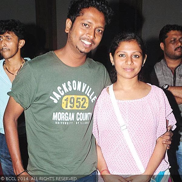 Arun and Subha during the Valentine's Day special party, held in Kochi.