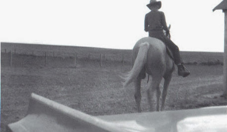 Young Cowpoke at the farm circa 1959 - Montana Musings