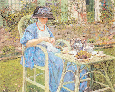 Frederick Carl Frieseke - Breakfast in the Garden,ca. 1911