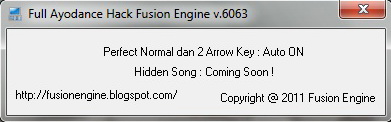 fusion engine hack 2 arrow key &pf normal 1