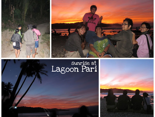 sunrise at lagoon pari
