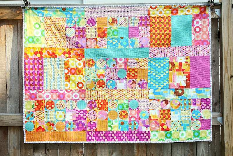 The Fuck You Lymphoma Quilt | quilted by Jill Dorsey of Made with Moxie for Thomas Knauer's Abecedarian Quilt-A-Long.