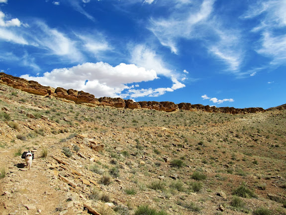 Climbing out of Thompson Hole