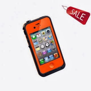 LifeProof 1001-09 Carrying Case for iPhone 4S/4 - 1 Pack - Retail Packaging - Orange/Black