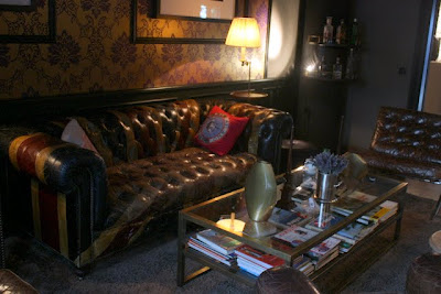 Lounge area in The George Hotel in Hamburg Germany