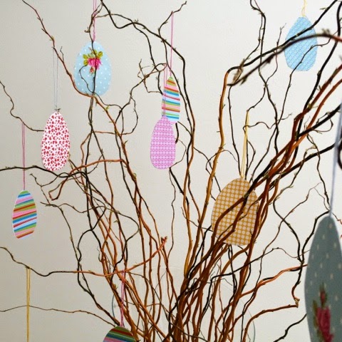 DIY Papier Ostereier www.loloundtheo.blogspot.de