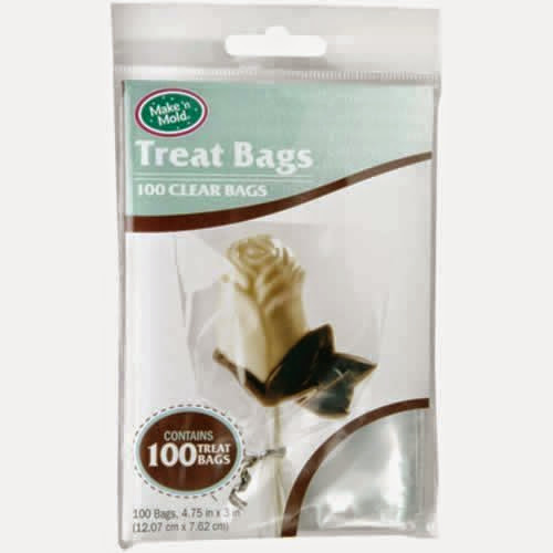 Make N' Mold Dress My Cupcake 100 Value Pack Mini Clear Treat Bags
